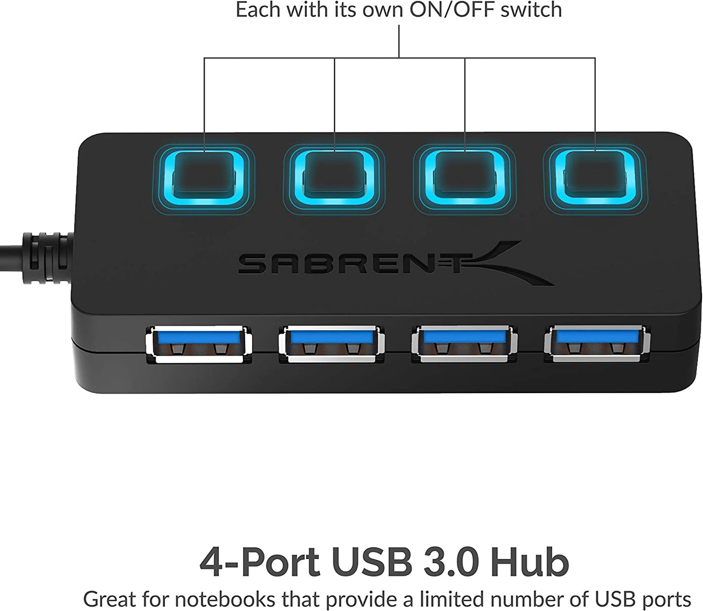 Sabrent 4-Port USB 3.0 Hub